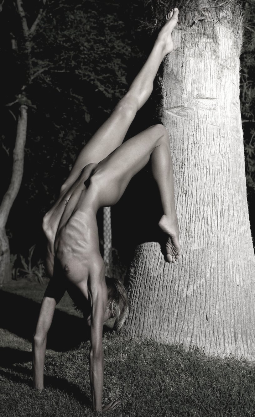 In the style of nude