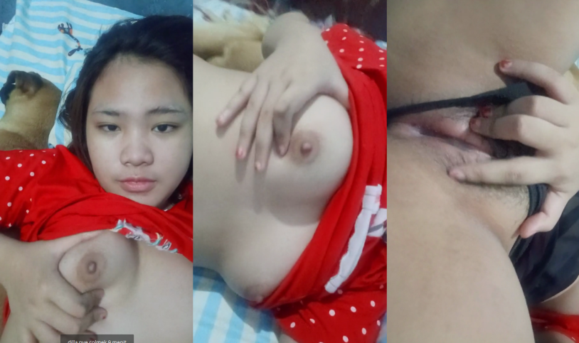 Homemade selfie on sleeping SMP anak