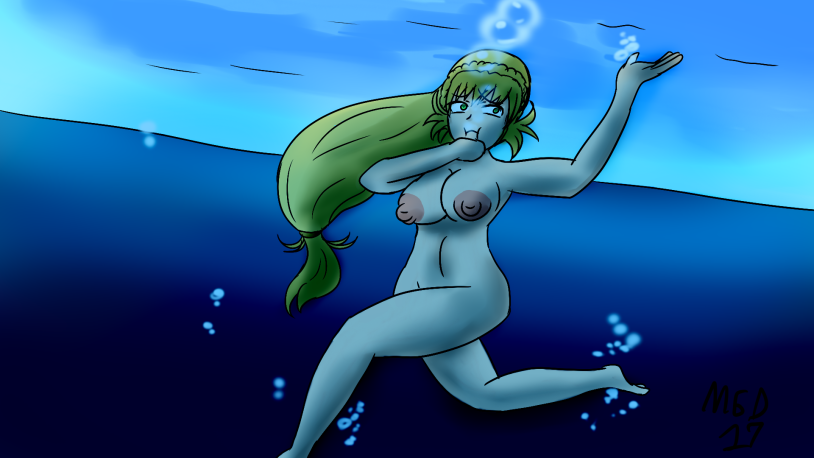 Ariel naked without a bra -wrap Drowning Underwater Scenes Drowned