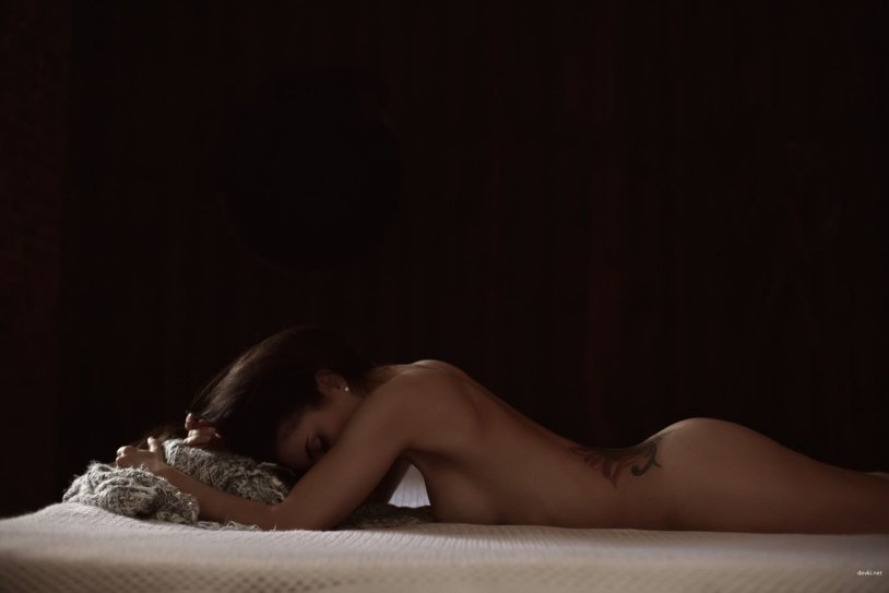 Sexy girl on the bed