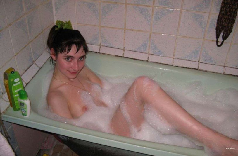 In the bath is a girl