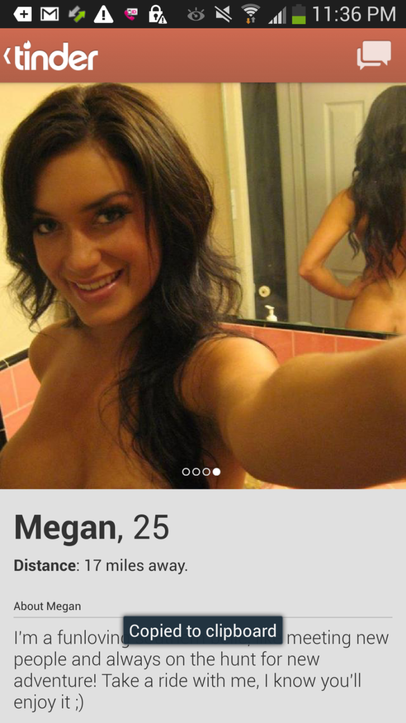 Tinder erotic pictures