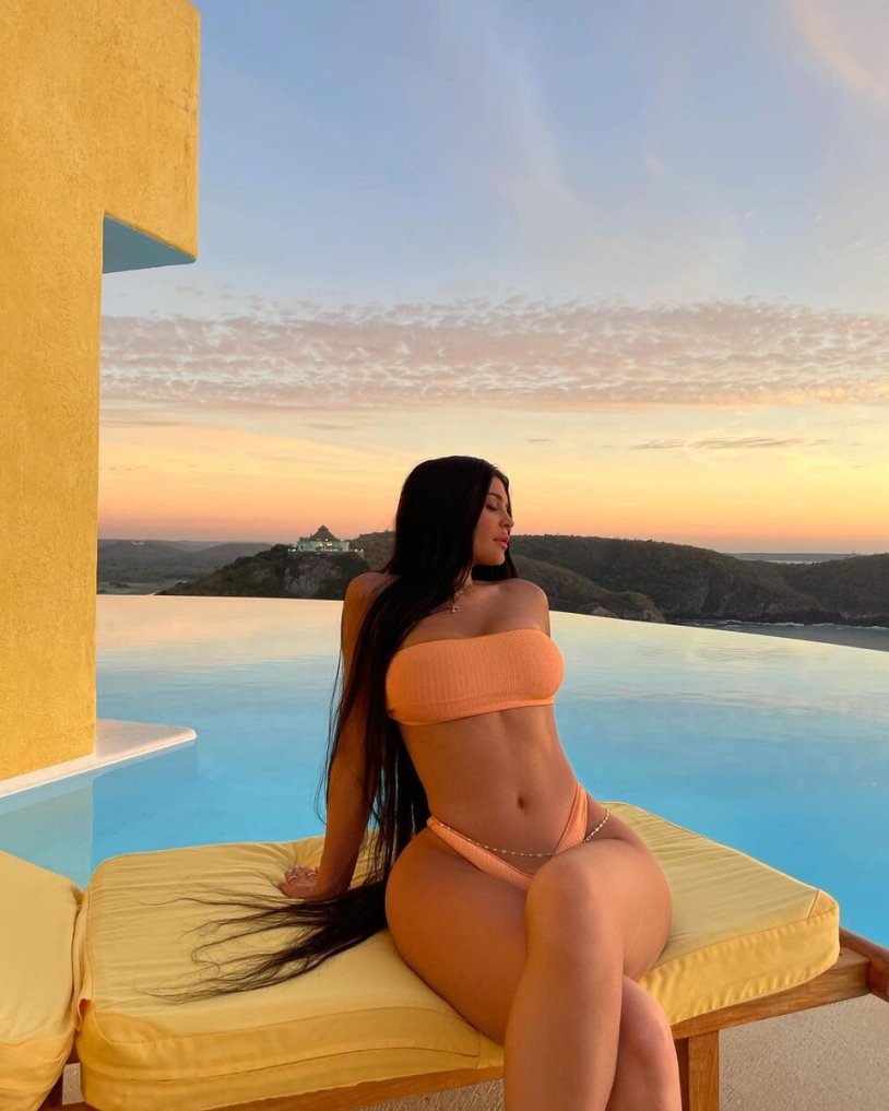 Kylie Jenner in a swimsuit 2021
