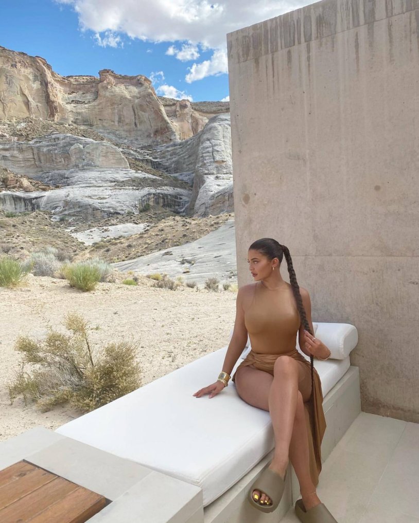 Kylie Jenner in the desert