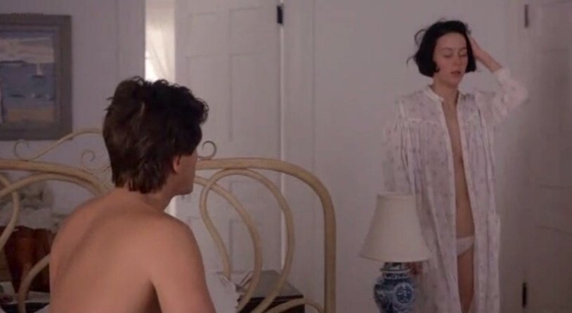 Dana DELANY unfasten the bra