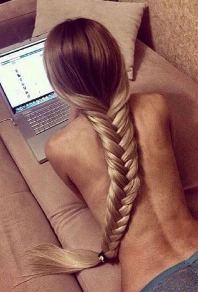 Beautiful girls with braids