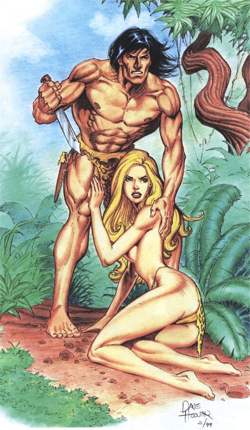 Jungle boy Tarzan Nud