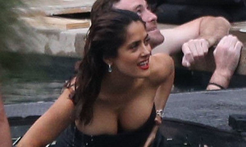 Salma Hayek chest