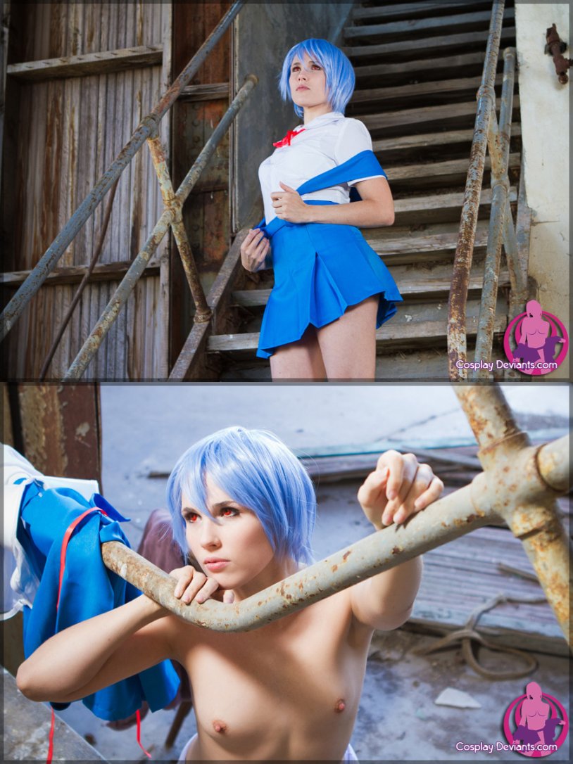 Erotic cosplay Ayanami Rei