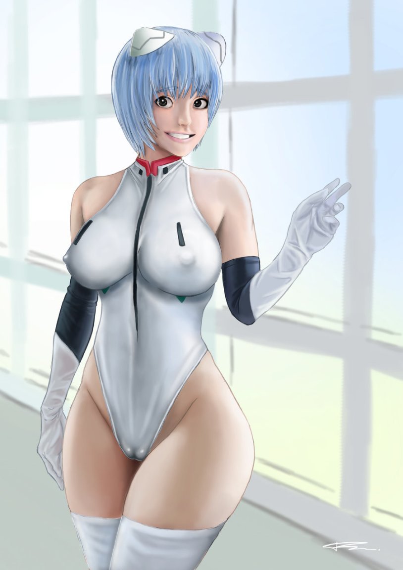 Erotic cosplay Ayanami Rei