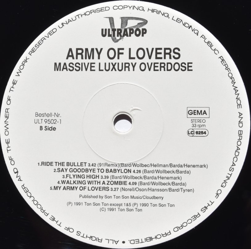 Army of Lovers Massive Luxury Overdose 1991