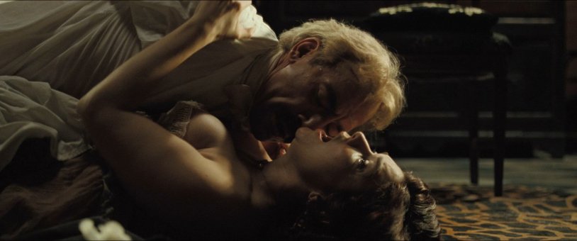 Laura Harring in a swimsuit, erotic photos in the cinema