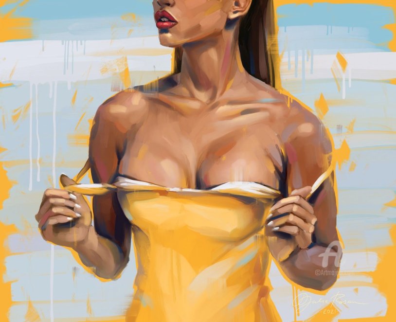 Photo shoot nude female with paints