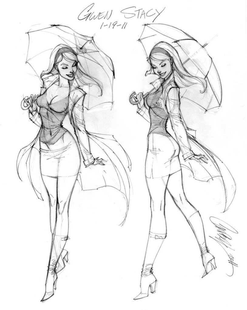 J.Scott Campbell sketches