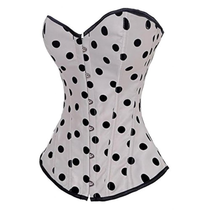 Top - Busty Black in white peas buy