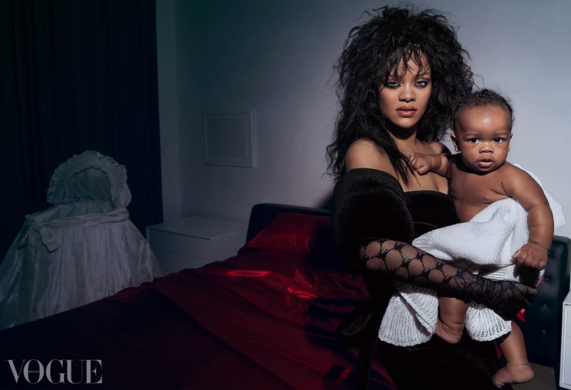Rihanna with son 2023