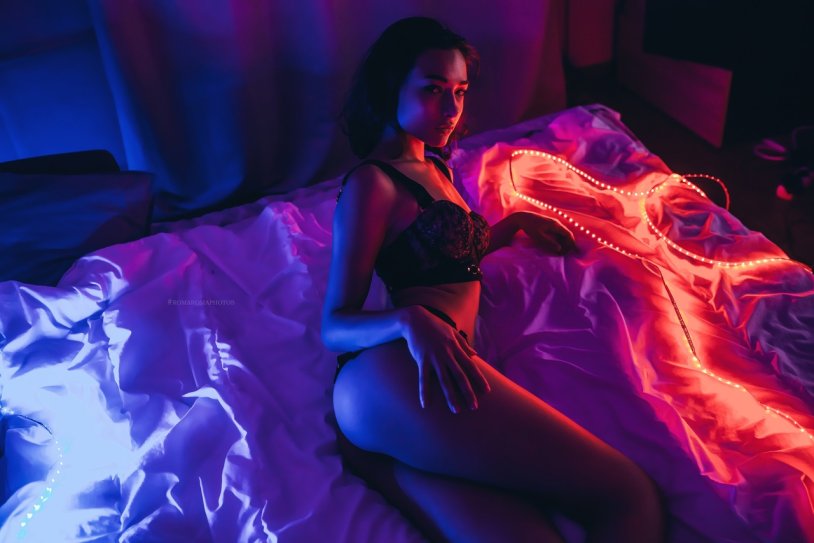 Photo session with backlight