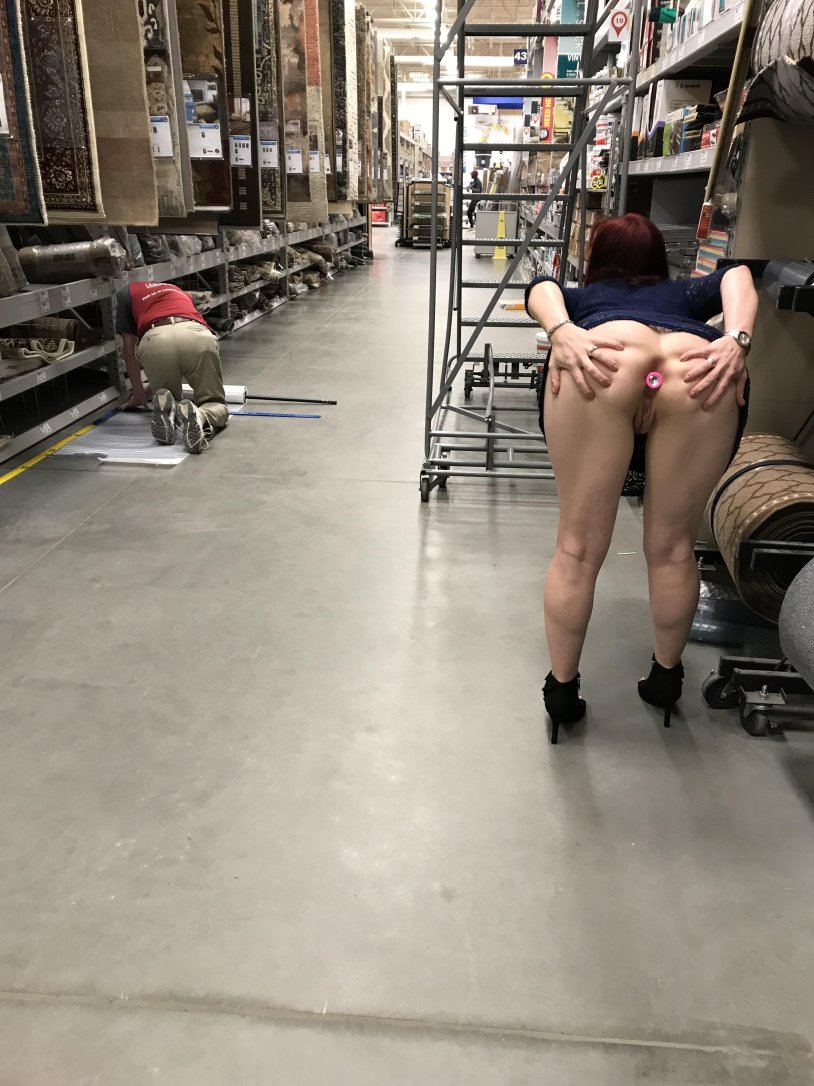 Flash in Public (nude) Porn heels Ass