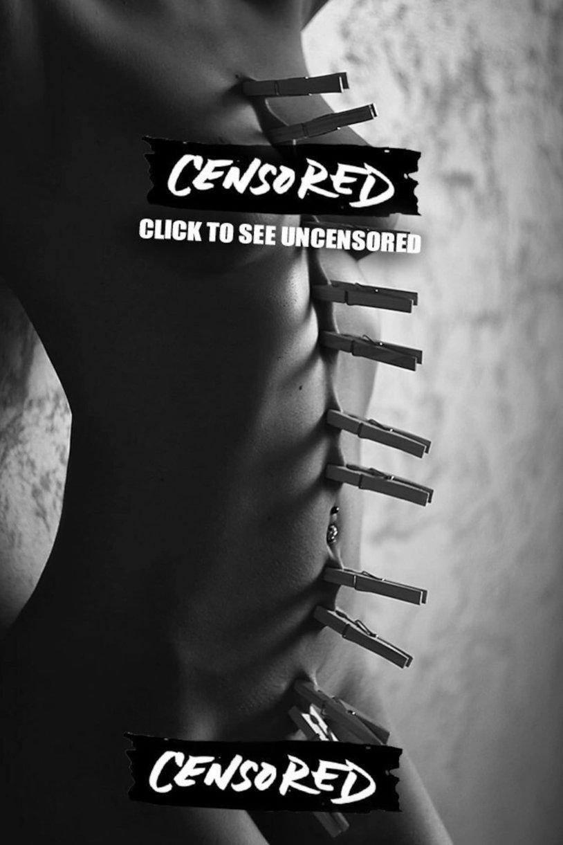 Liner clothespins on BDSM chest