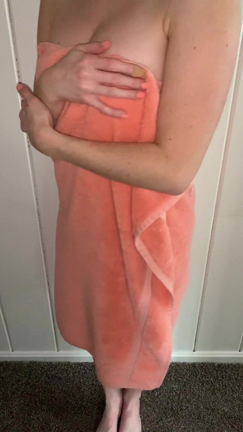 Homemade towel naked