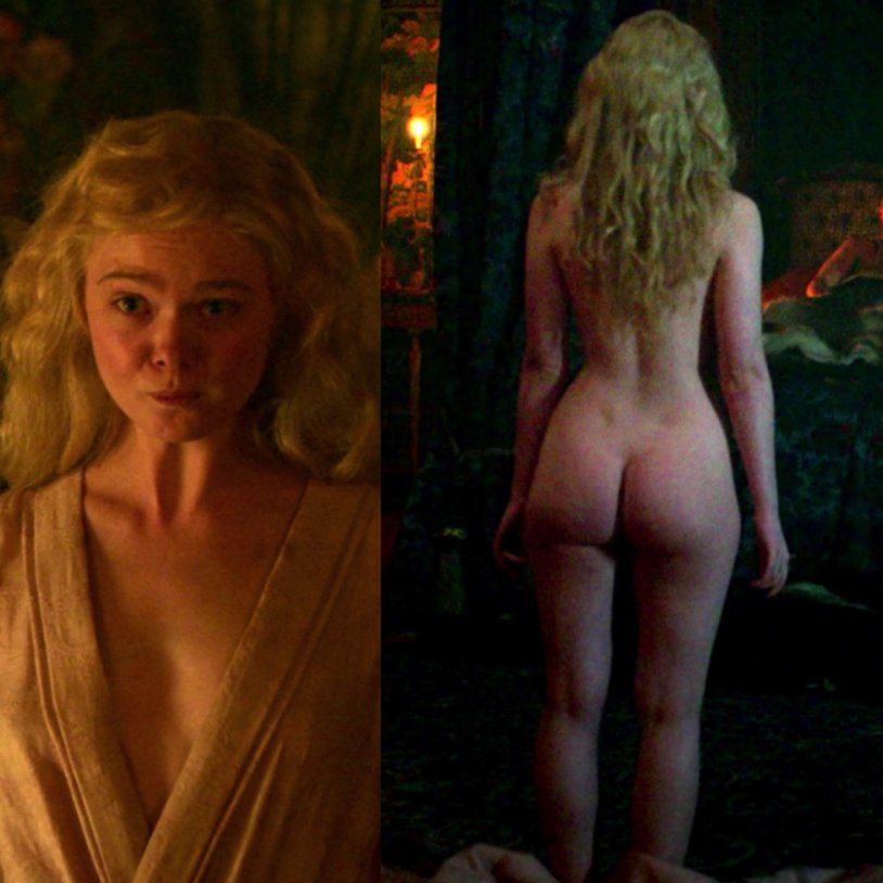 Actress El Fanning Nude